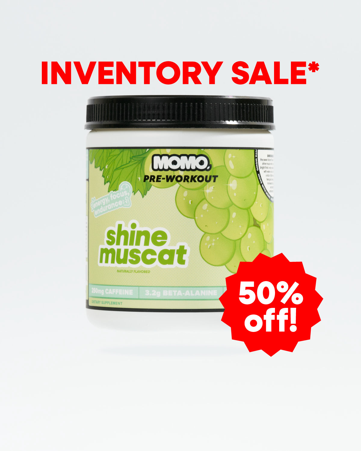 MOMO® pre-workout | Shine Muscat | 40 scoops
