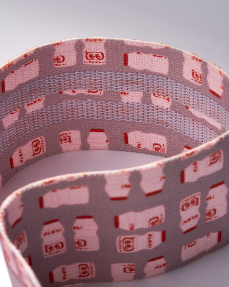 full view of 2 grip strips of yakult booty band