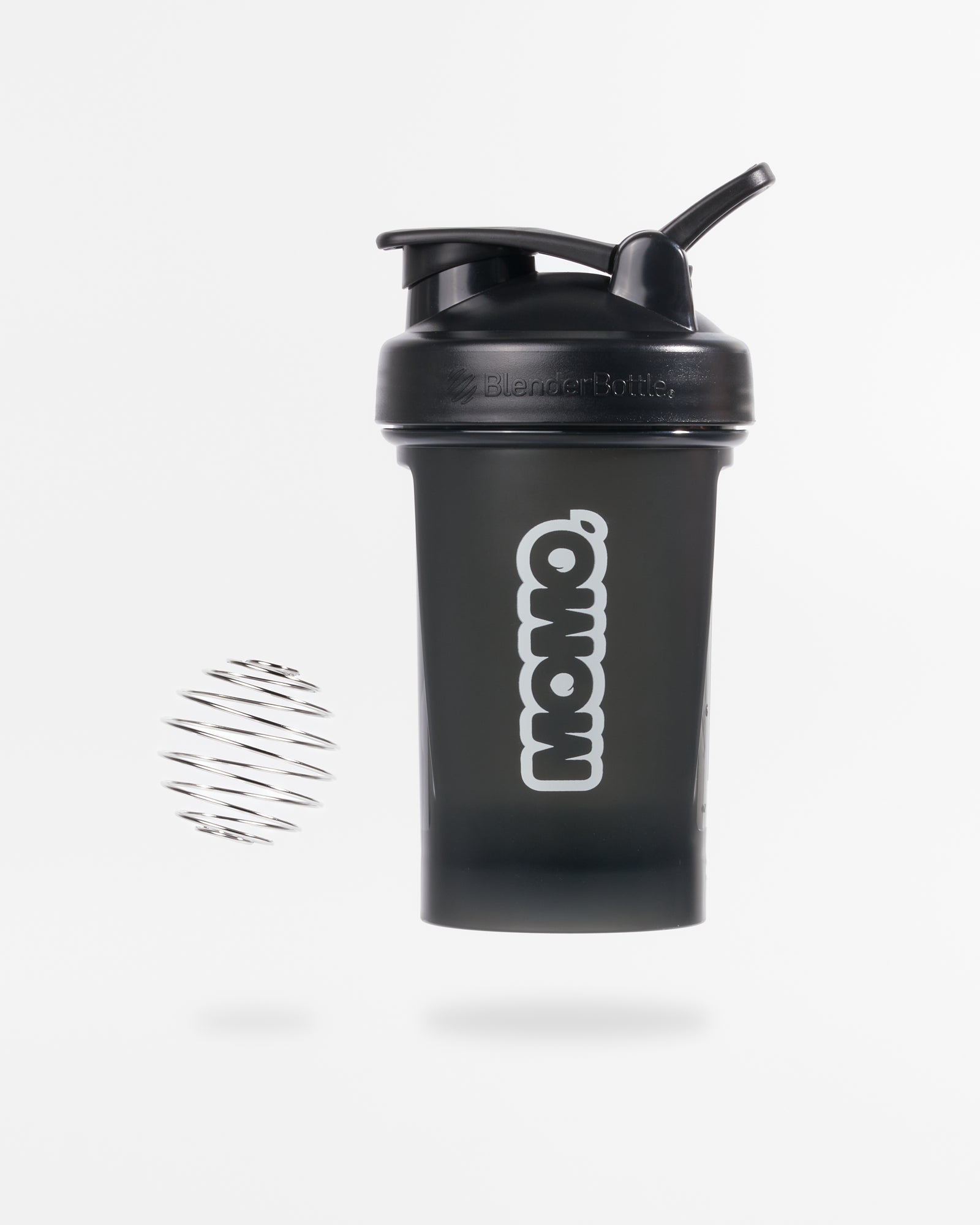 MOMO 20oz Black BlenderBottle with wire whisk