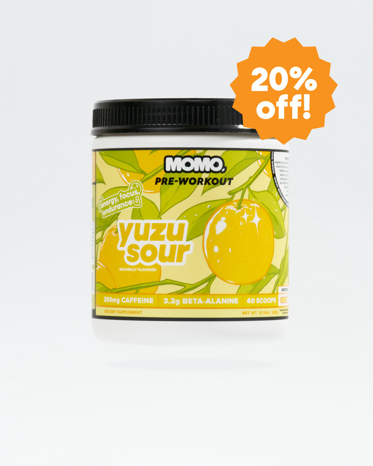 MOMO® Pre-Workout | Yuzu Sour | 40 Scoops